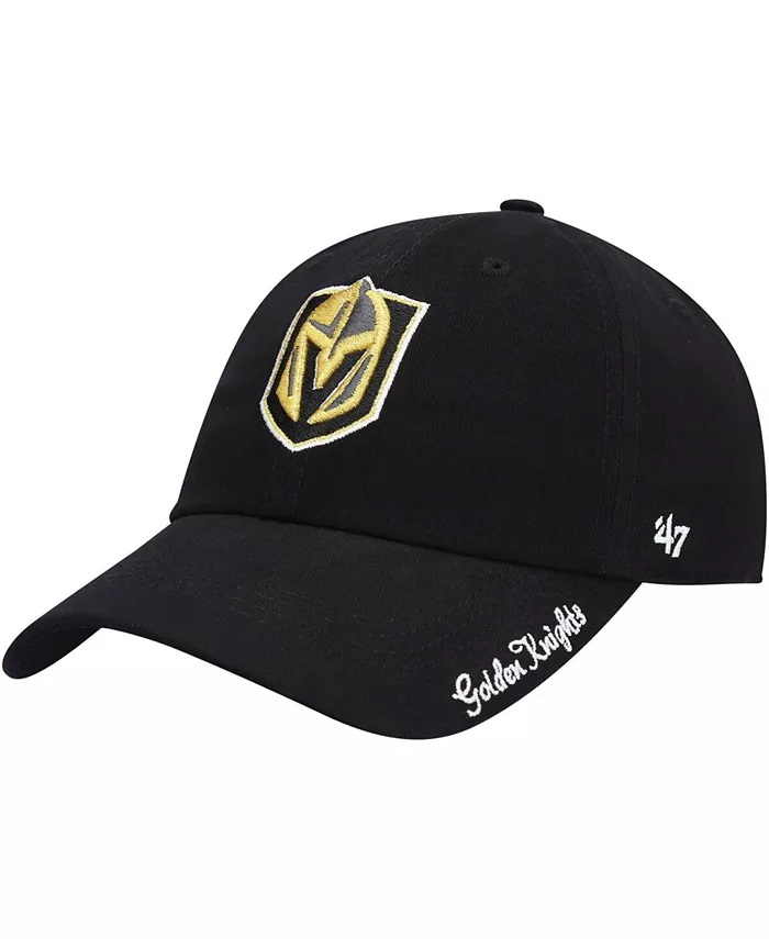 

Женская черная регулируемая кепка Vegas Golden Knights Team Miata Clean Up '47 Brand
