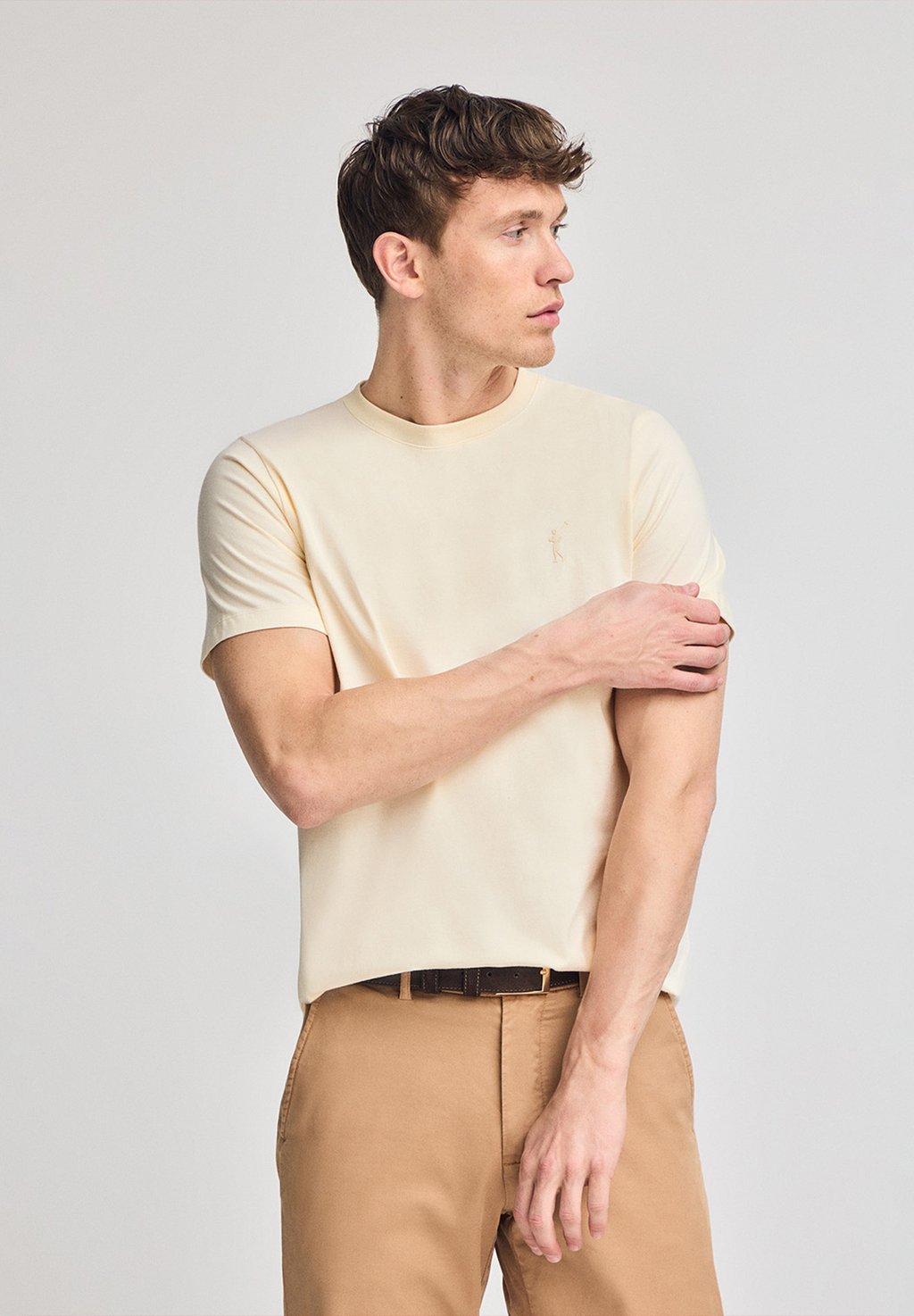 

Базовая футболка SHORT SLEEVE SS RF UN RIGBY GO RUBBER Polo Club, бежевый
