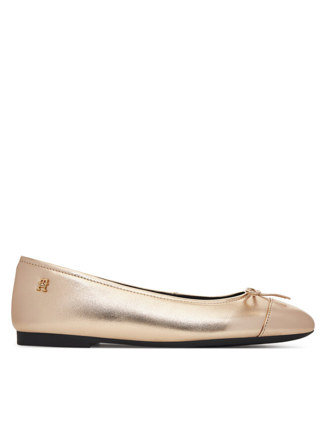 Балетки Metallic Toe-Cap FW0FW08920 Tommy Hilfiger, желтый