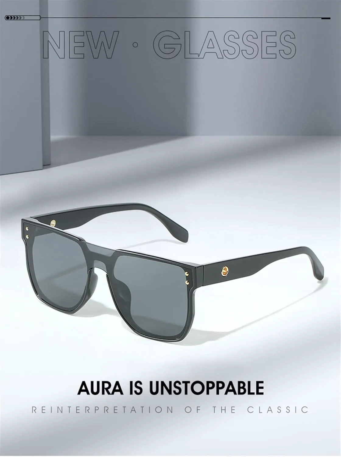 

Модные солнцезащитные очки в крупной оправе в стиле хип-хоп для мужчин и женщин, 2027 год, для отдыха на природе и пляже (Цвет: D, Размер: Средний) MTZJH, C