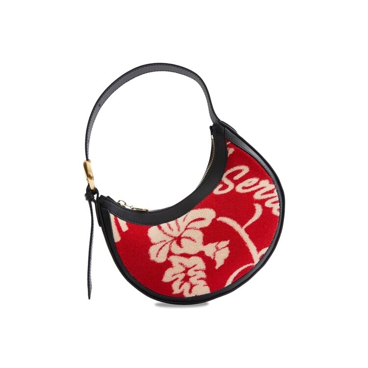 

Сумка top-handle Marine Serre Jersey Jacquard Towels Eclips Mini Bag, красный