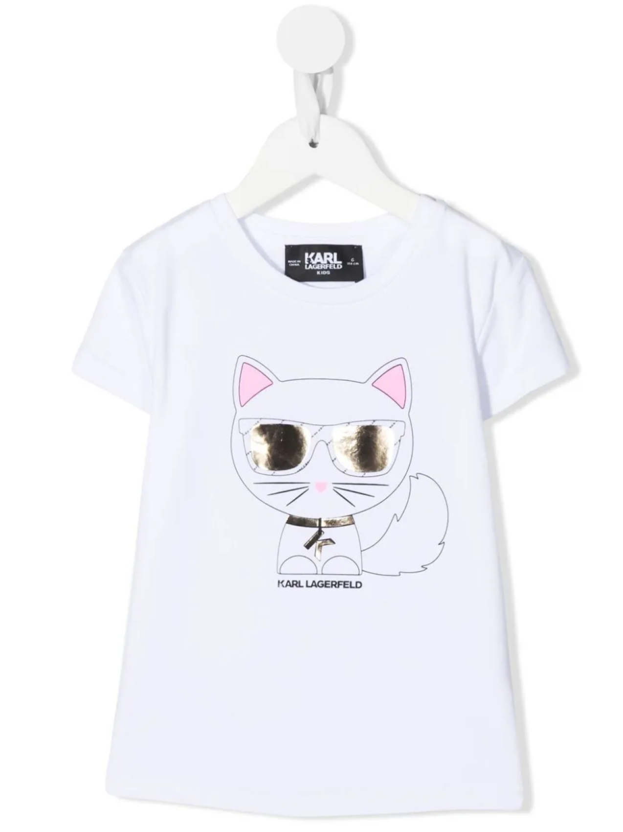 

Karl Lagerfeld Kids футболка с логотипом, белый