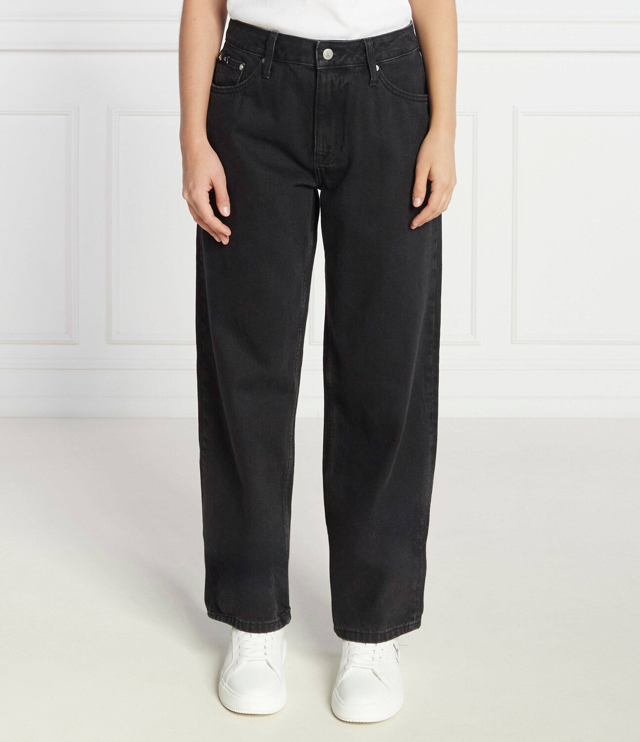 

Джинсы CALVIN KLEIN JEANS Straight fit, черный