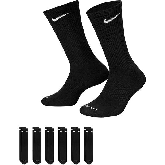 

Носки U NK Everyday Plus Cushioned Crew Socks (6 пар) Nike, черно-белый