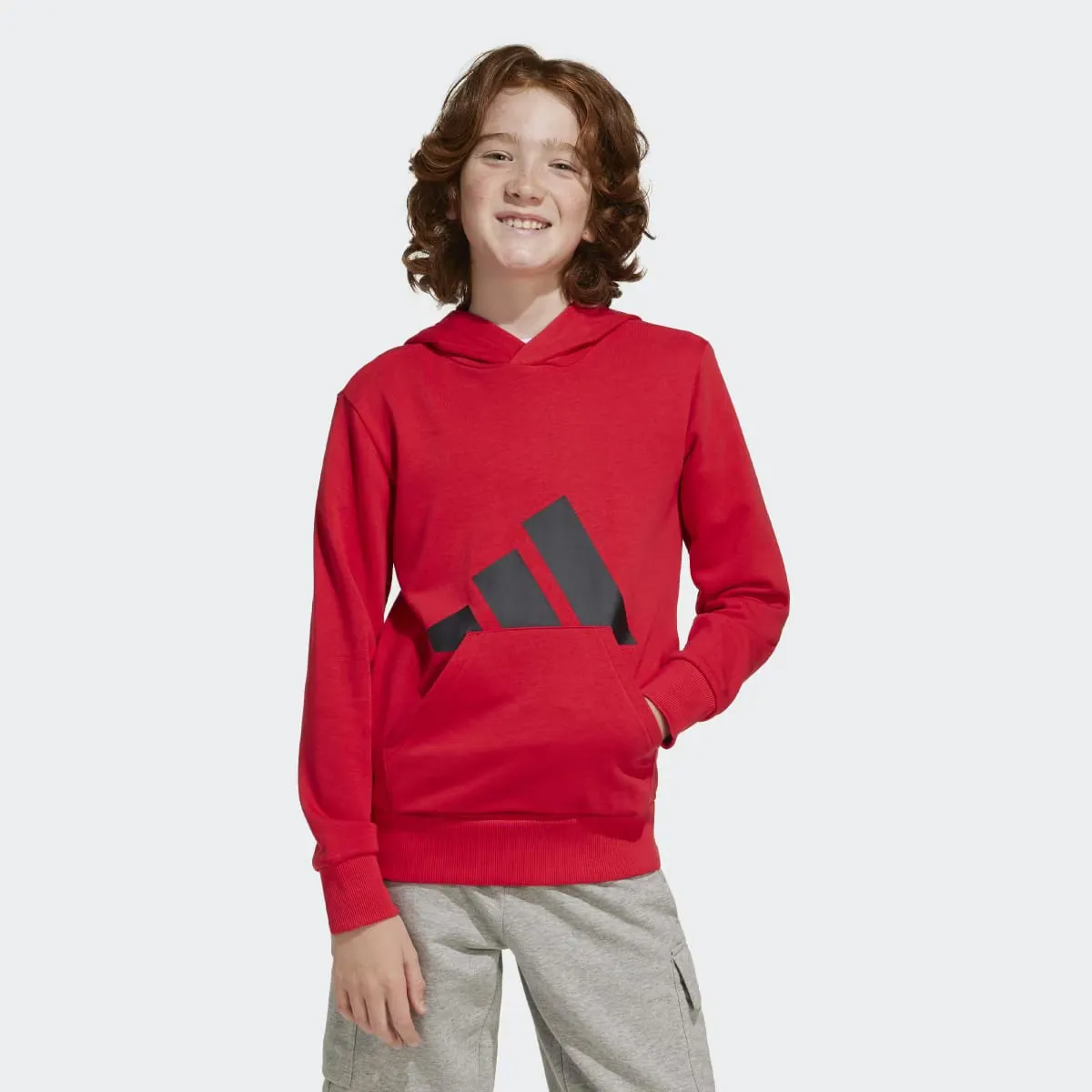 

Толстовка с капюшоном Adidas Essentials для детей, красный
