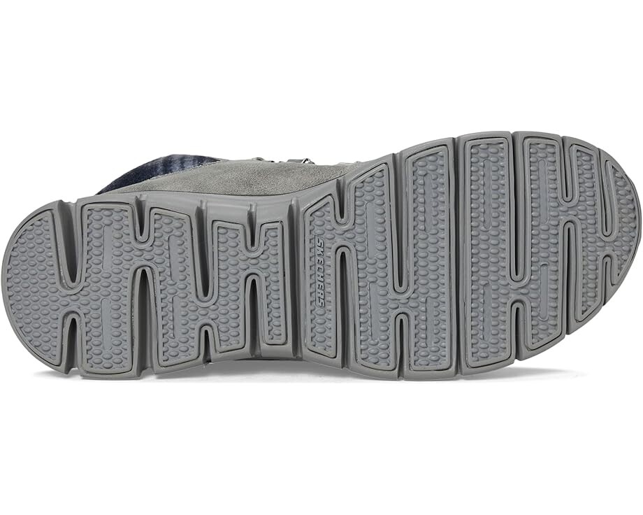Ботинки женские SKECHERS Synergy веганские на шнуровке, серый — фото 3