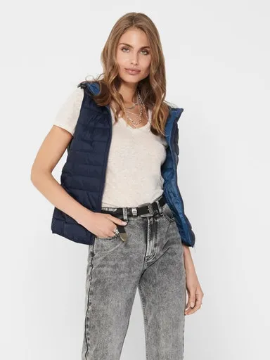 

Only стеганый жилет "ONLNEWTAHOE HOOD WAISTCOAT OTW NOOS", цвет Night Sky