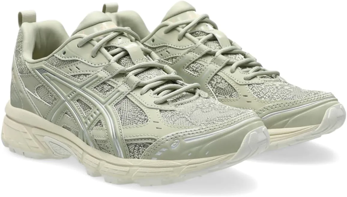 Унисекс кроссовки ASICS Gel-NUNOBIKI в спортивном стиле, зеленый/серебристый — фото 2