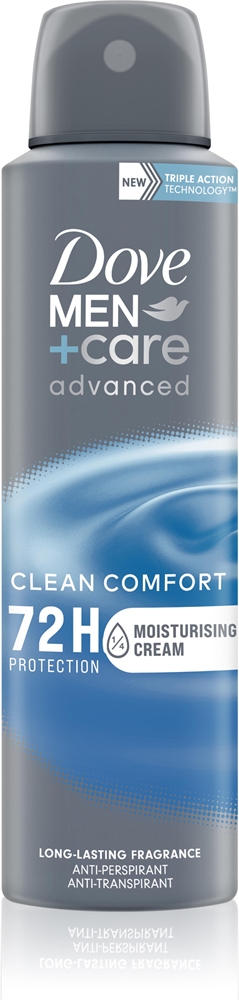 

Улучшенный антиперспирант-спрей Men+Care для мужчин Dove, clean comfort 150 мл