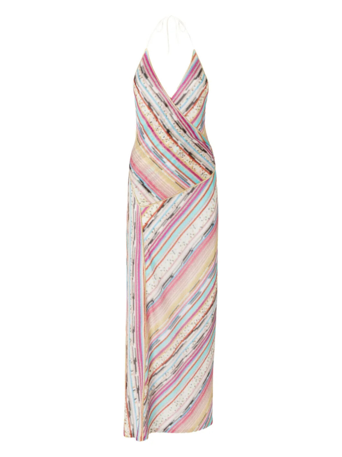 

Missoni платье макси в полоску, розовый