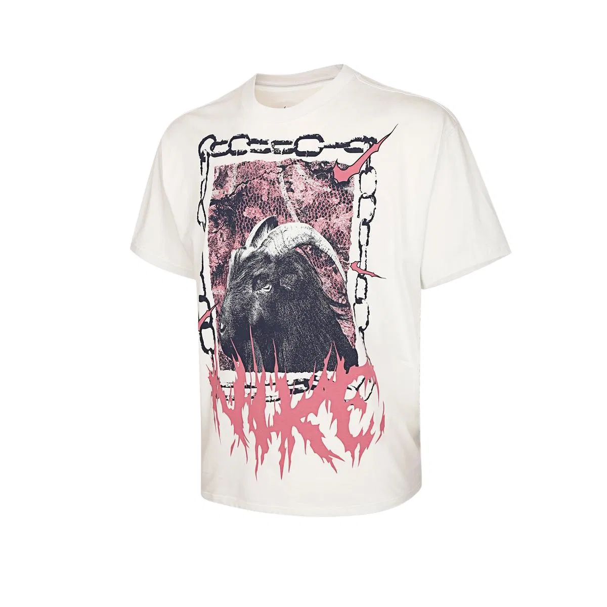 Футболка мужская White/Red, crew neck, moderate Nike