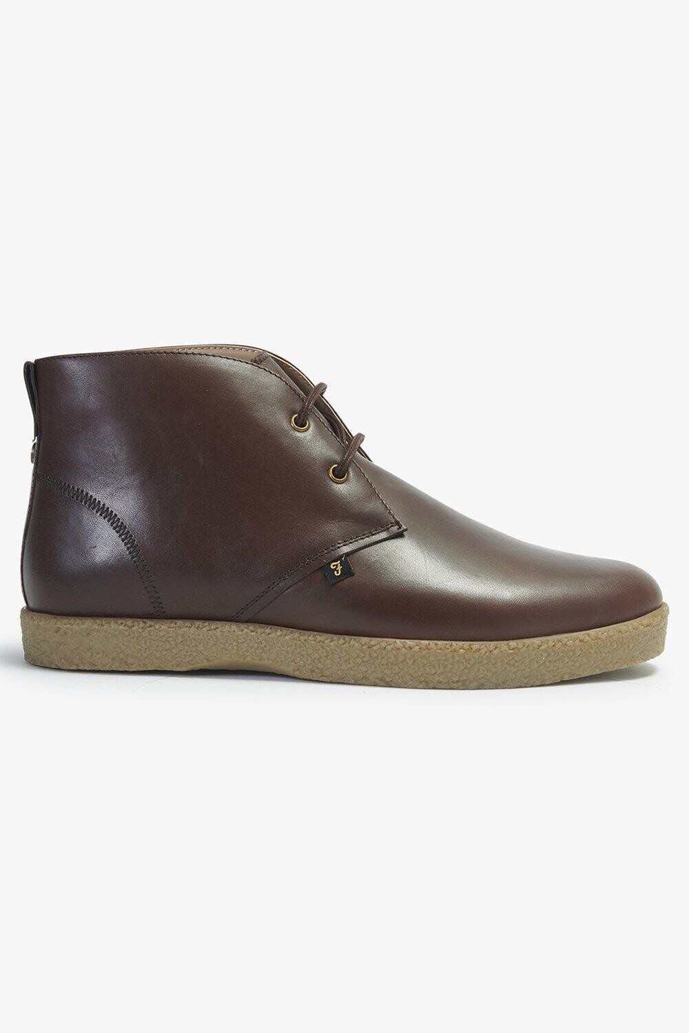 

Кожаные повседневные ботинки на шнуровке 'Jonah' Farah Footwear, коричневый