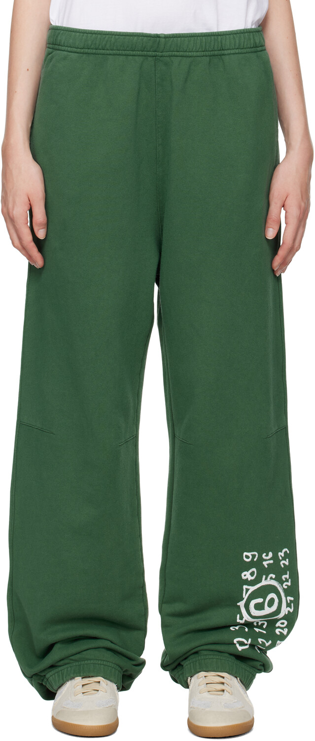 

Нечесаные спортивные штаны для отдыха MM6 Maison Margiela, Green