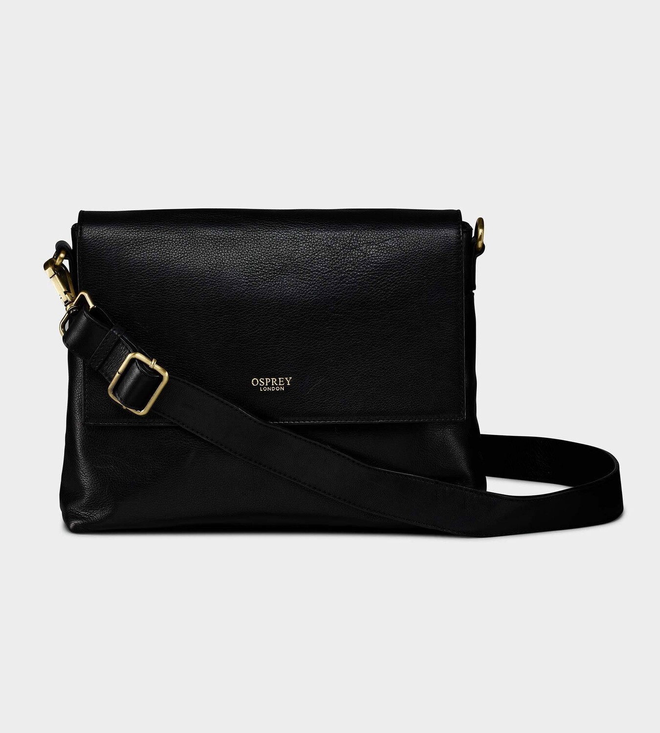 

Кожаная сумка через плечо The Runner OSPREY LONDON, черный