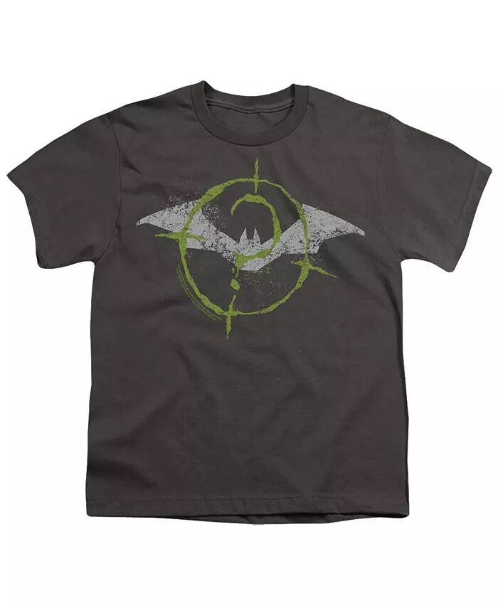 

Футболка с коротким рукавом и логотипом Scribbles Bat для мальчиков (2022) Batman, серый