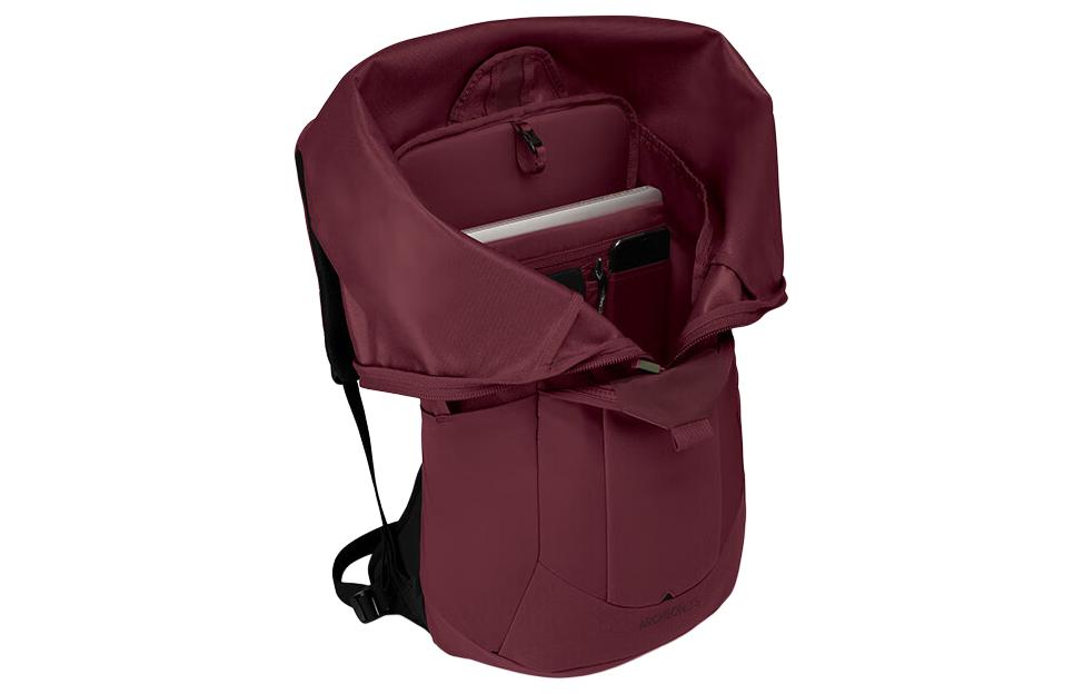 

OSPREY Переработанный полиэстеровый рюкзак унисекс древний грязевой красный, Ancient Mud Red