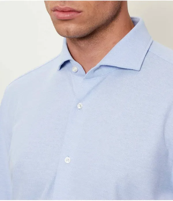 Футболка P-HANK-spread-243 slim fit Boss, небесно-голубой — фото 4