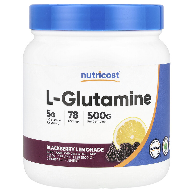 

Nutricost, L-глютамин, ежевичный лимонад, 500 г (17,9 унции)