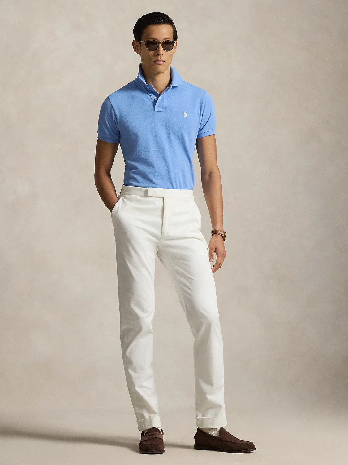 Рубашка стандартного кроя Polo Ralph Lauren, Light Blue — фото 4