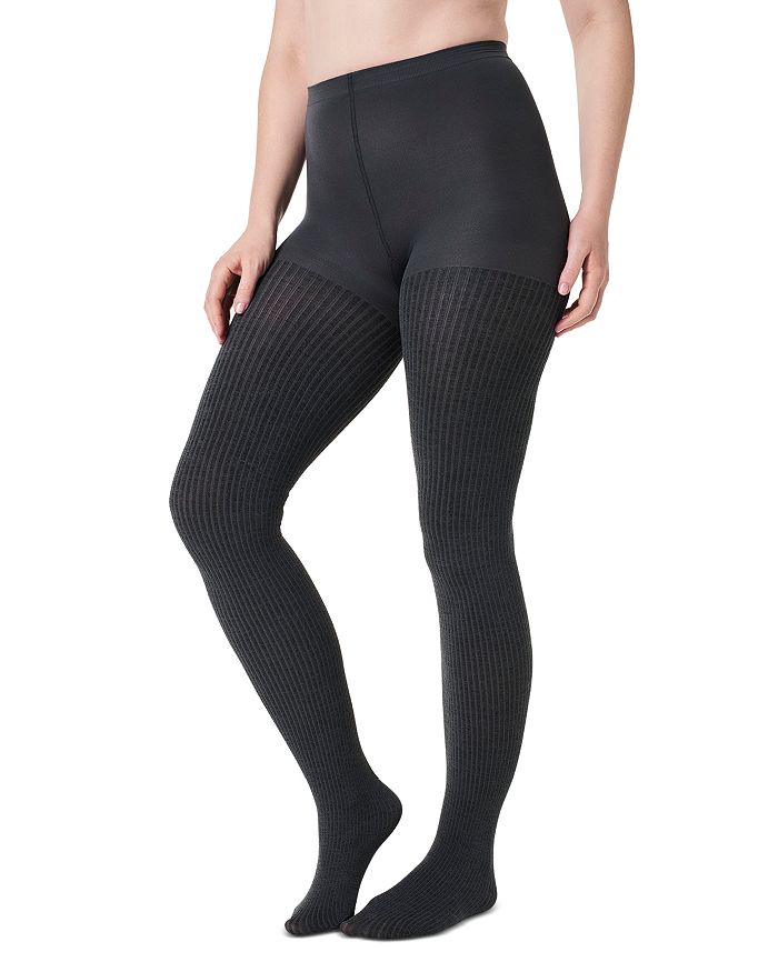 

Колготки-шорты в рубчик SPANX, серый