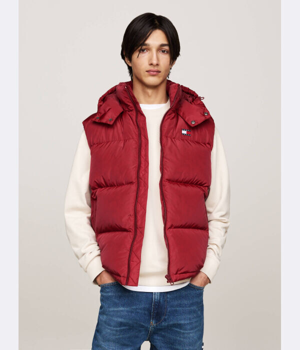 

Жилет мужской Tommy Jeans пуховой, бургундия