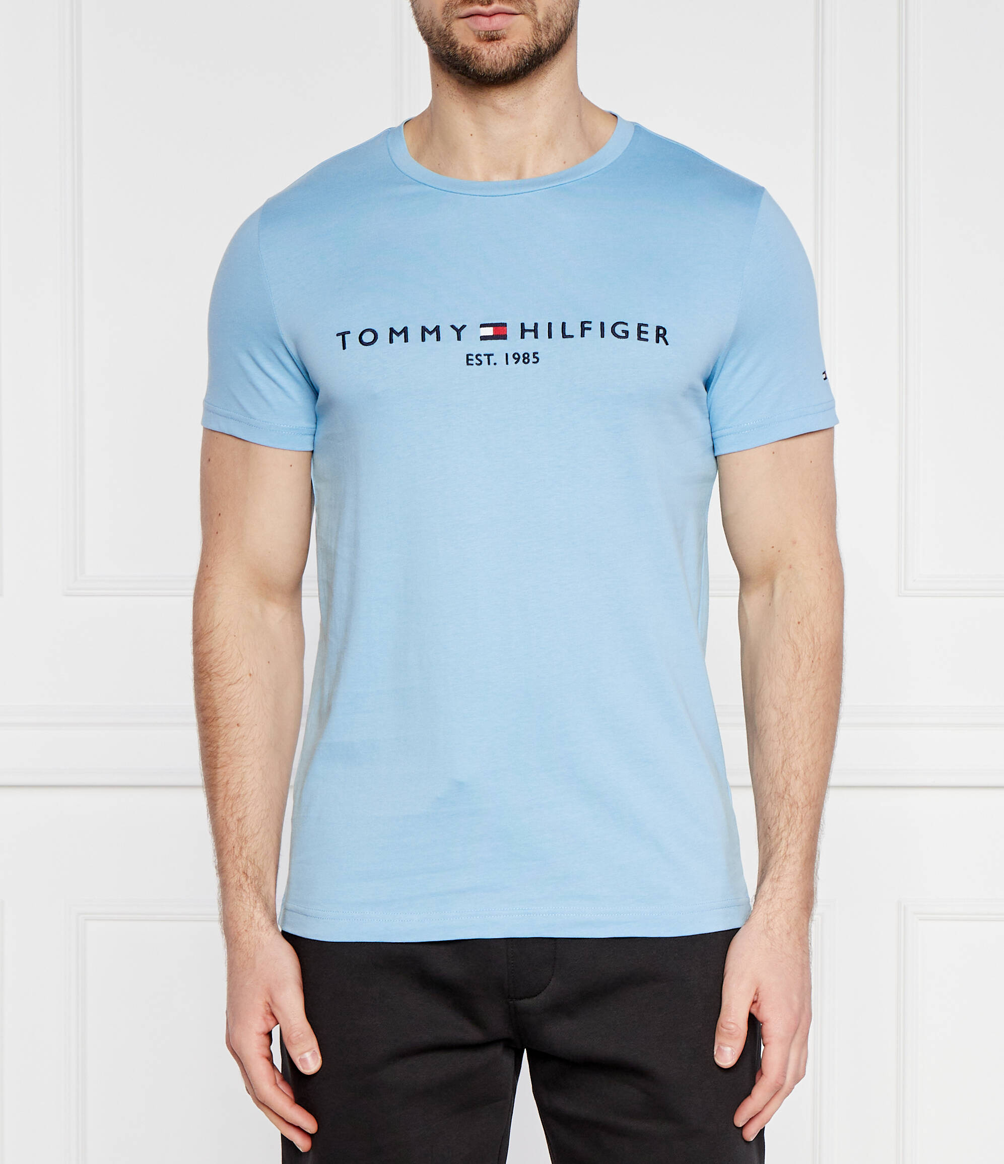 

Футболка Tommy Hilfiger Slim Fit, синий