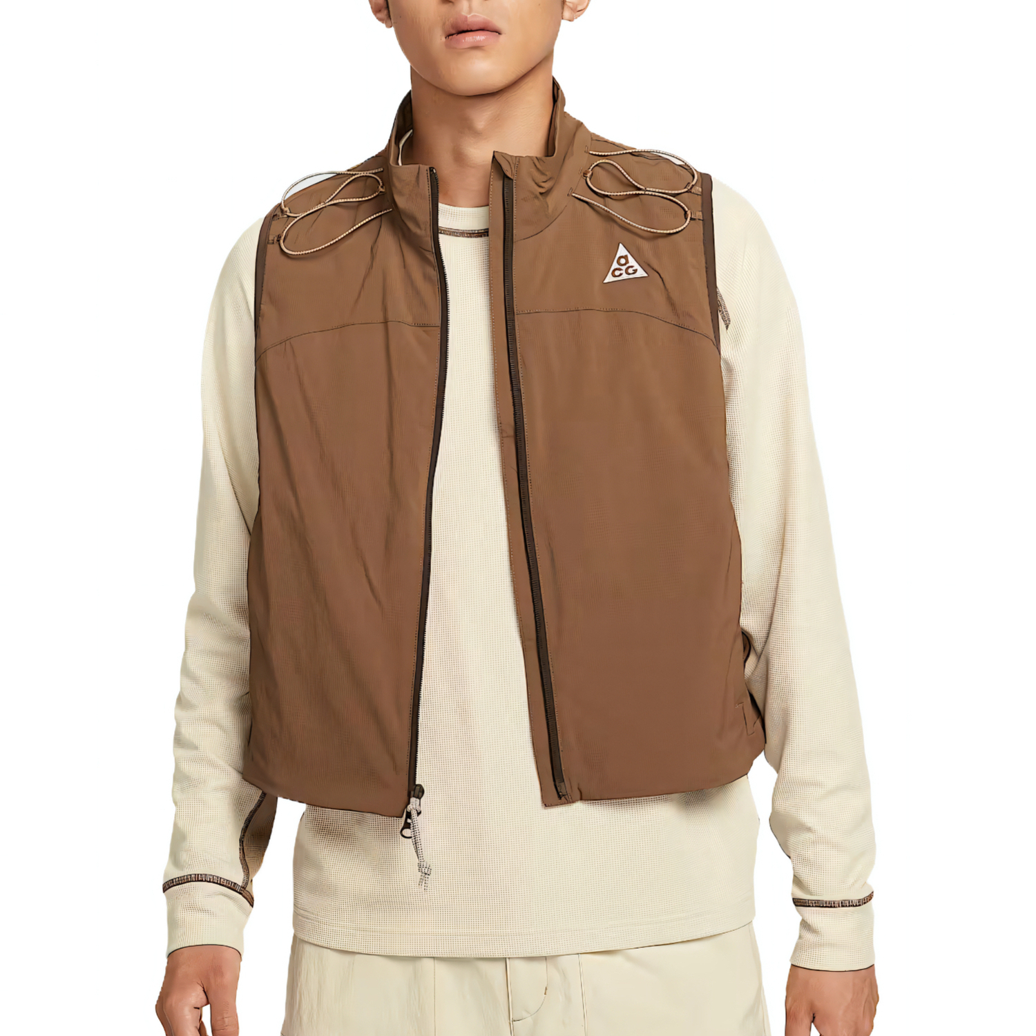 Nike Жилет ACG унисекс, Moss Wood Brown/Baroque Brown/Apricot Tea Brown/Mountain White — фото 3