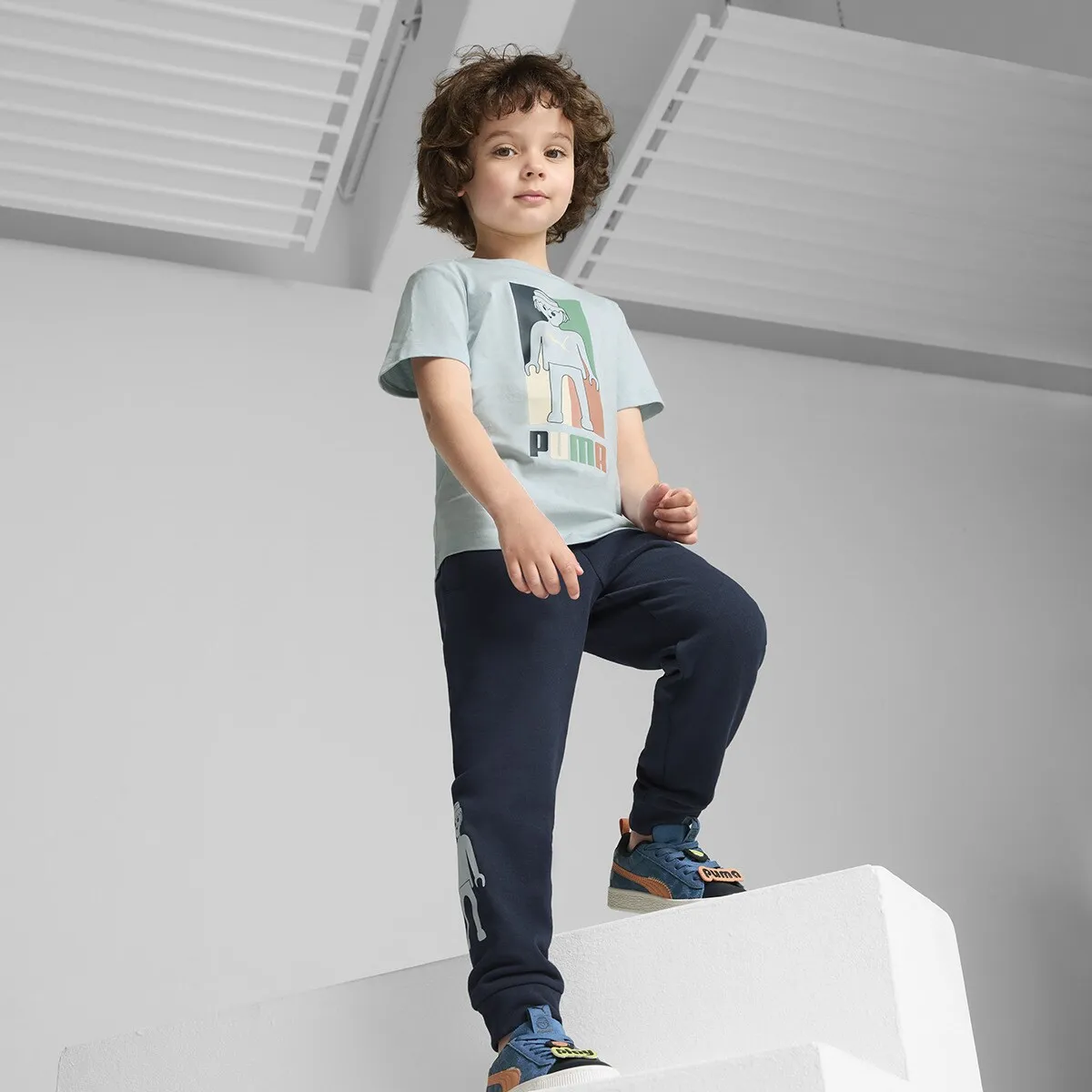 

PUMA X PLAYMOBIL Спортивные штаны TR Детские брюки Puma, синий