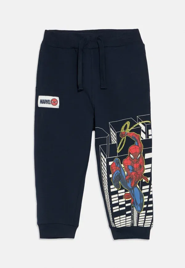 Спортивные штаны Name It, модель Nmmdion spider nreg swe unb mar tracksuit bottoms, цвет темно-синий