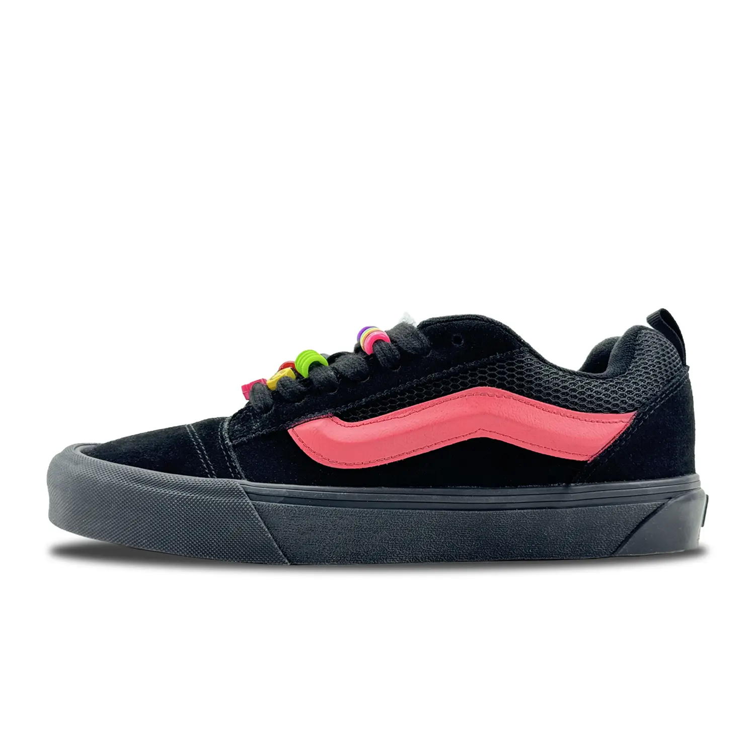 

Кроссовки Vans Knu Skool Skateboarding Shoes Unisex Low-top Black/powder, черный/розовый