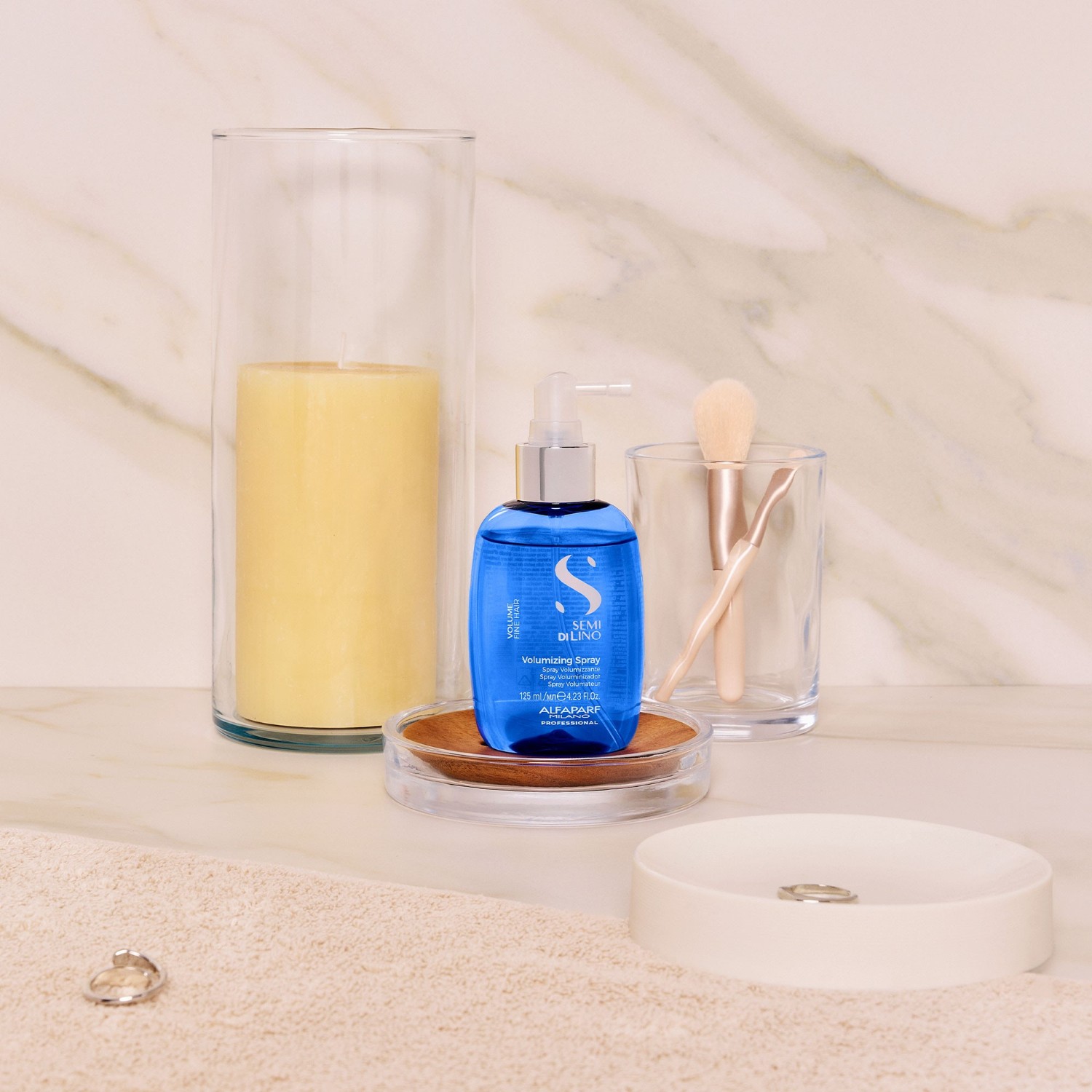 Лак для волос semi di lino volumizing spray Alfaparf Milano, объем 125 мл — фото 4