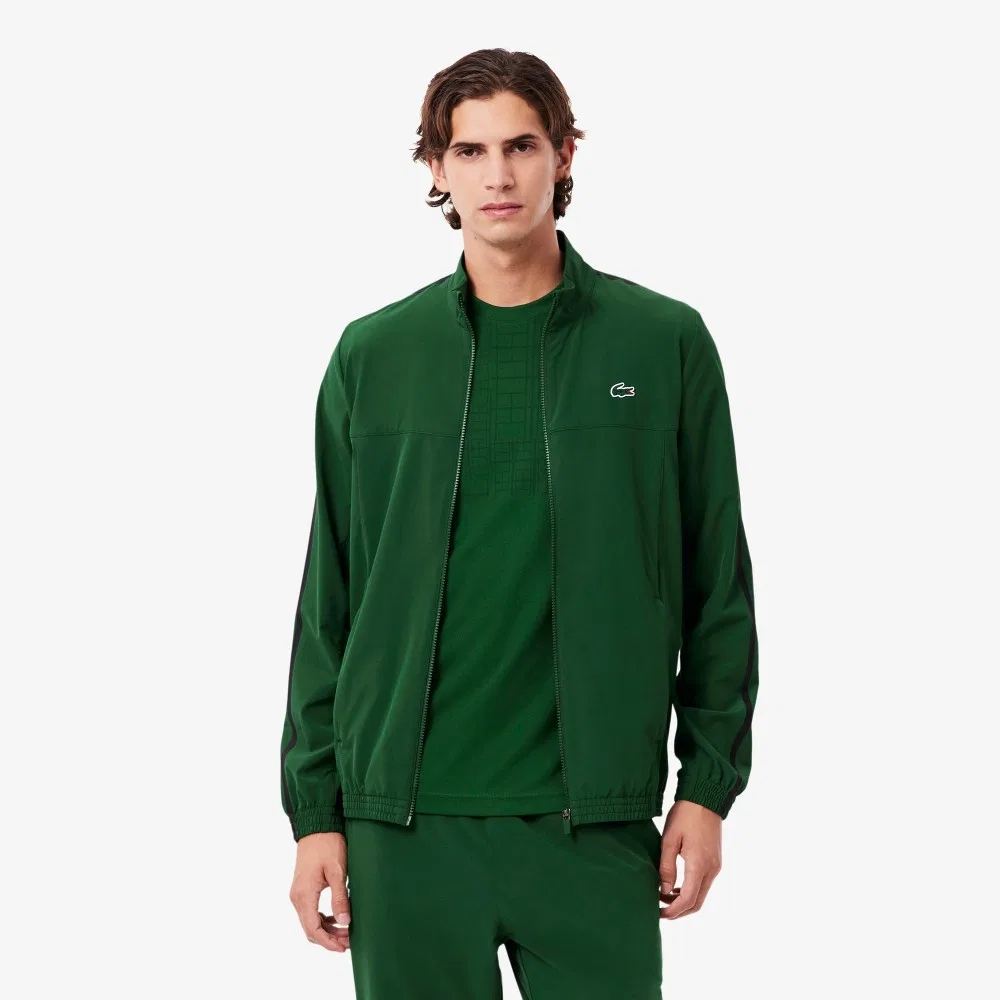 Мужской специальный спортивный костюм Lacoste Novak Djokovic, зелёный — фото 2