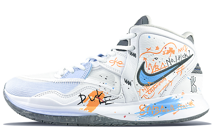 

Nike Кроссовки баскетбольные Kyrie 8 Infinity Mid Top унисекс бело-голубые