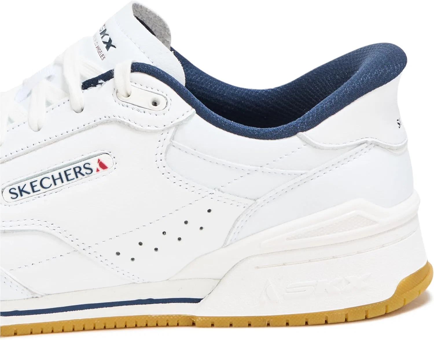 Мужские тапочки Skechers Recoil Hands Free без шнурков, White Navy — фото 4