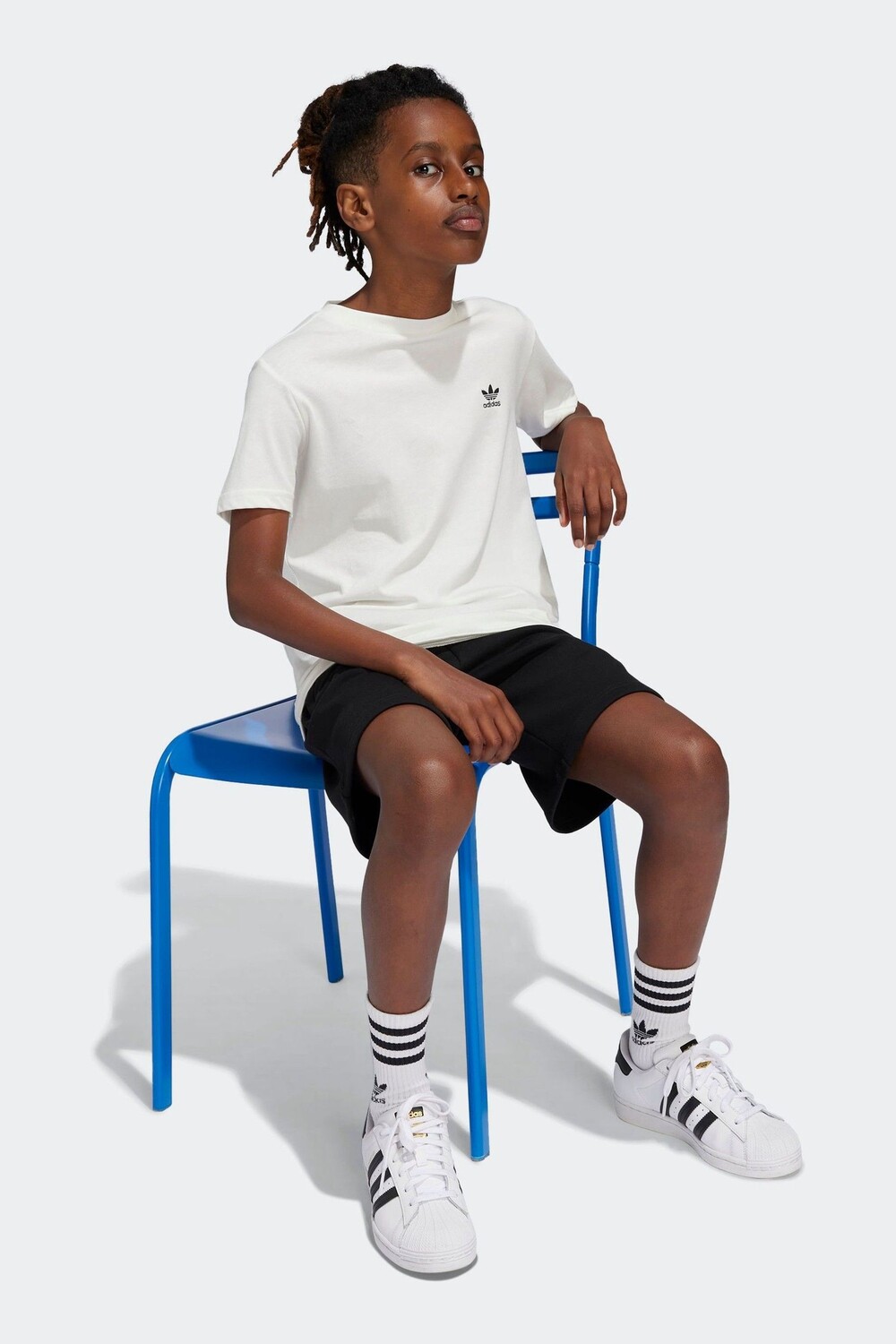 Футболка Kids originals из 100% хлопка Adidas, белый — фото 3