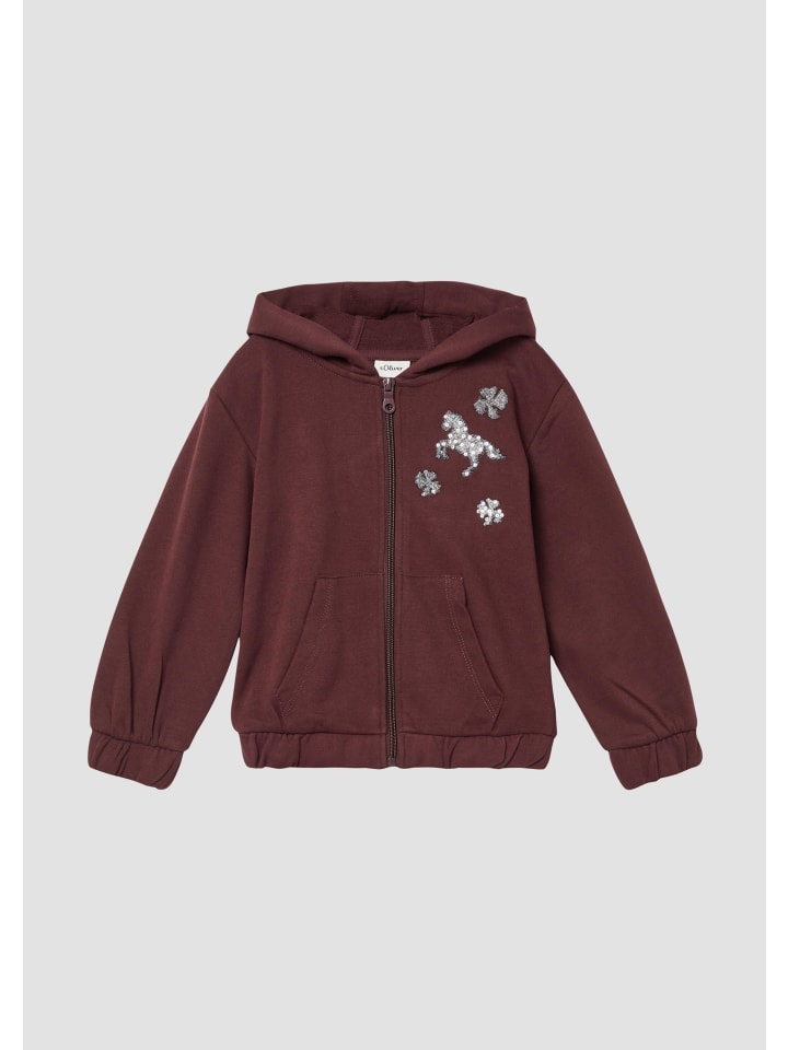 

s.Oliver Толстовка-куртка в цвете 4927_бордо