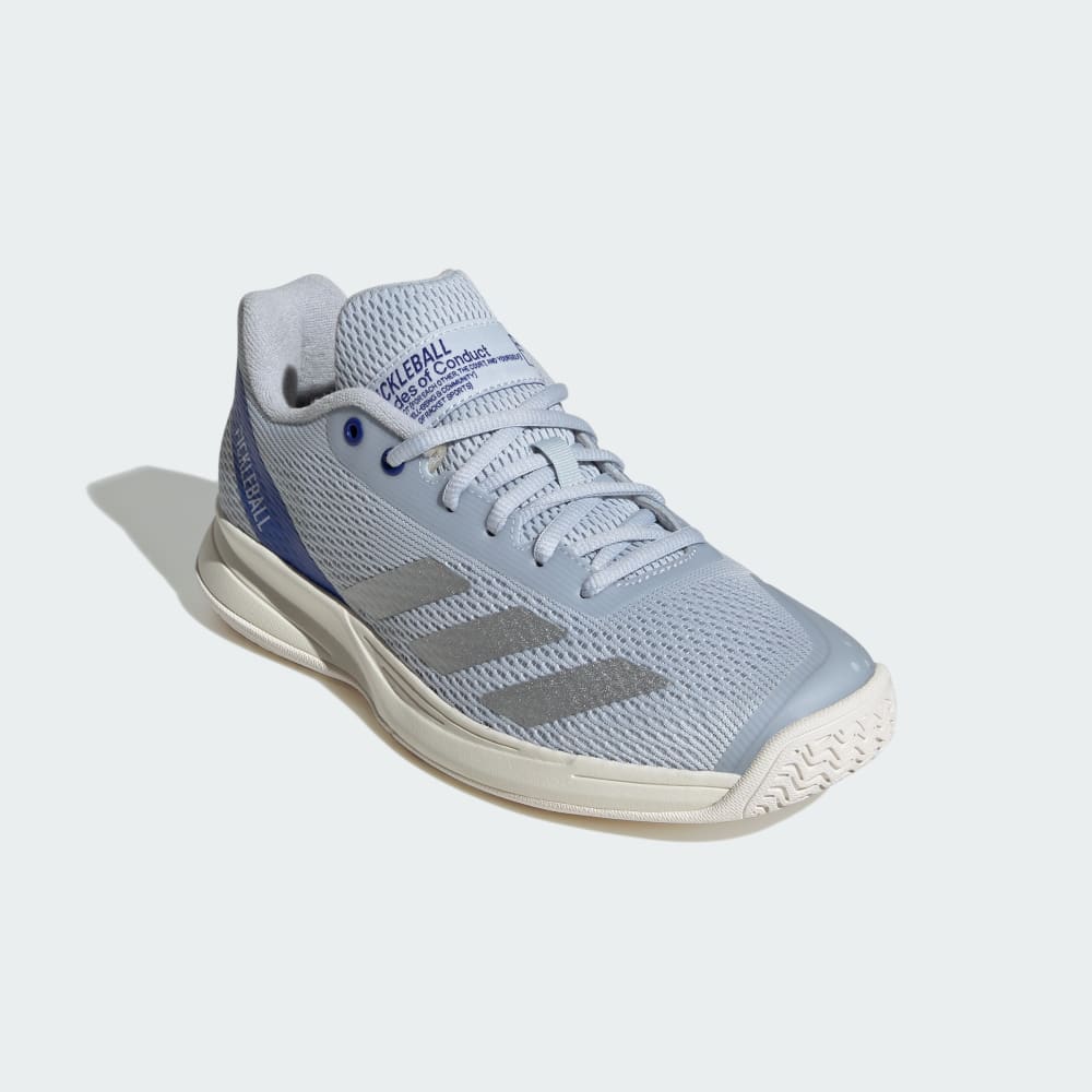 Кроссовки Adidas Pickleball Shoes, цвет Halo Blue/Silver Metallic/Lucid Blue — фото 4