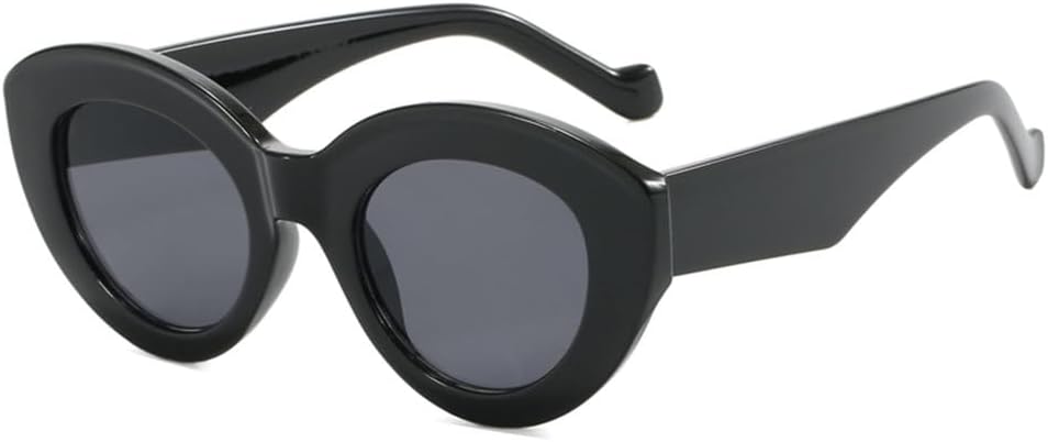 

Большие солнцезащитные очки «кошачий глаз» с градиентным переходом цвета, винтажная оправа для активного отдыха, женские очки с защитой от УФ-излучения UV400 HHZZYVY, Black Grey