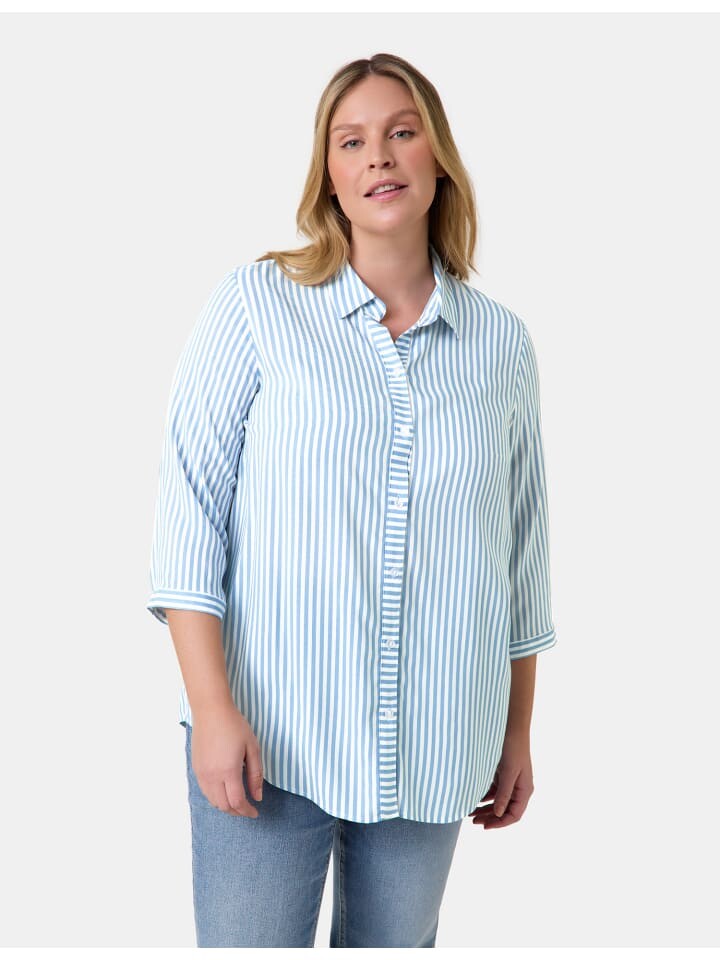 

Блуза SAMOON Bluse 3/4 Arm, цвет Cerulean gemustert