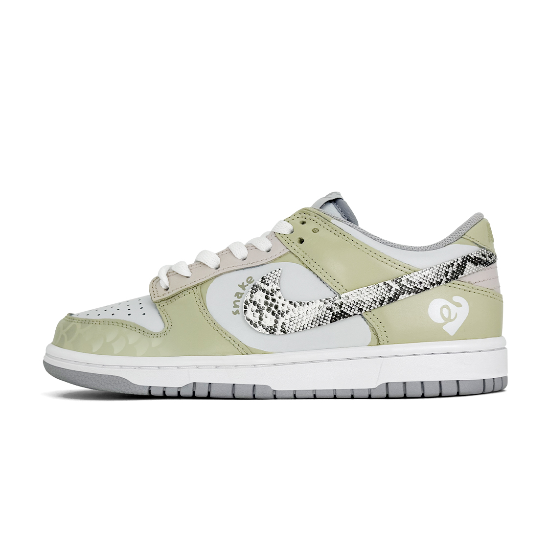 

Детские скейтерские кроссовки Dunk Grade School Nike, желтый/зеленый