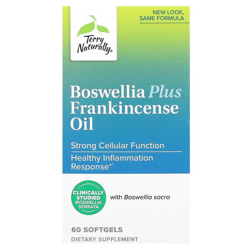 

Terry Naturally, Boswellia Plus с маслом ладана, 60 капсул
