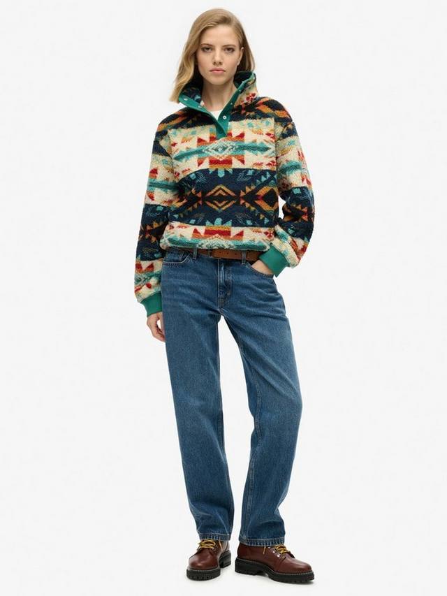 Супермягкий джемпер хенли с принтом Superdry, Nava Quilt Print — фото 3