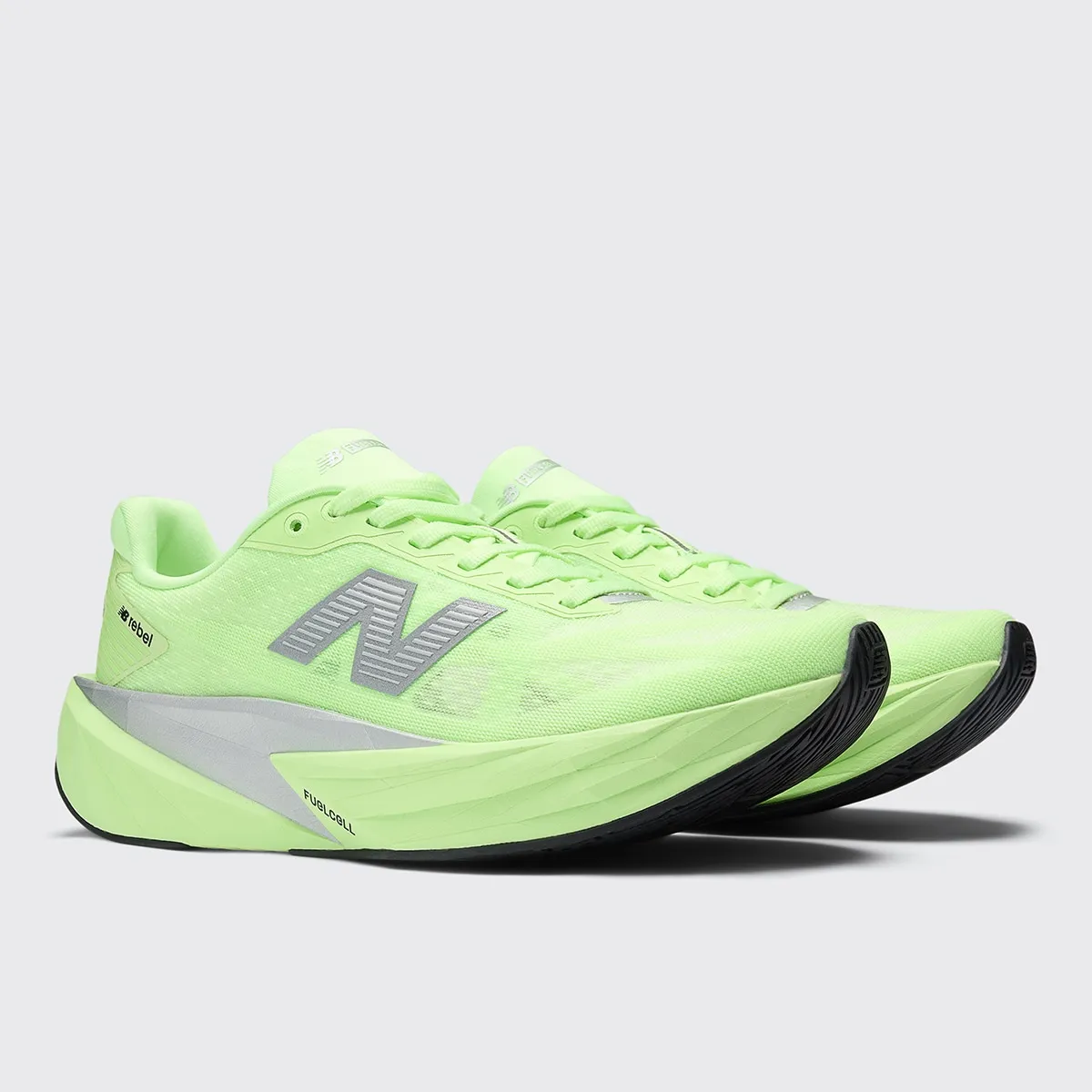 Женские кроссовки для бега FuelCell Rebel v5 New Balance, зеленый — фото 2