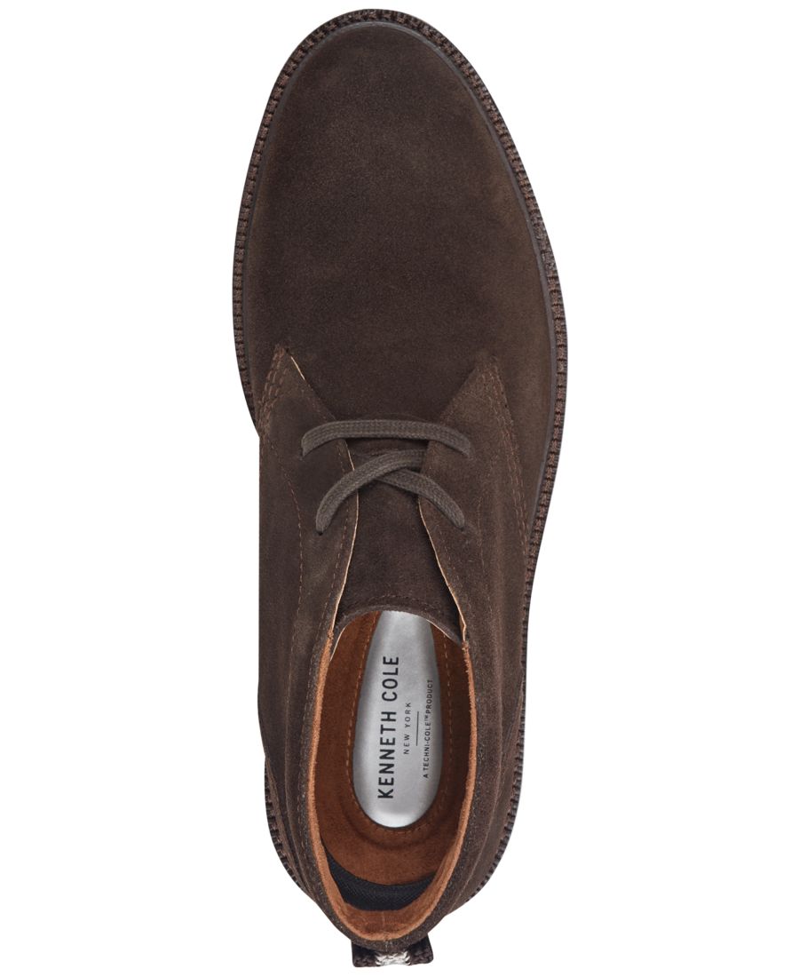 Мужские ботинки-чукка Wilhem на шнуровке Kenneth Cole New York, Dark Brown Suede — фото 4