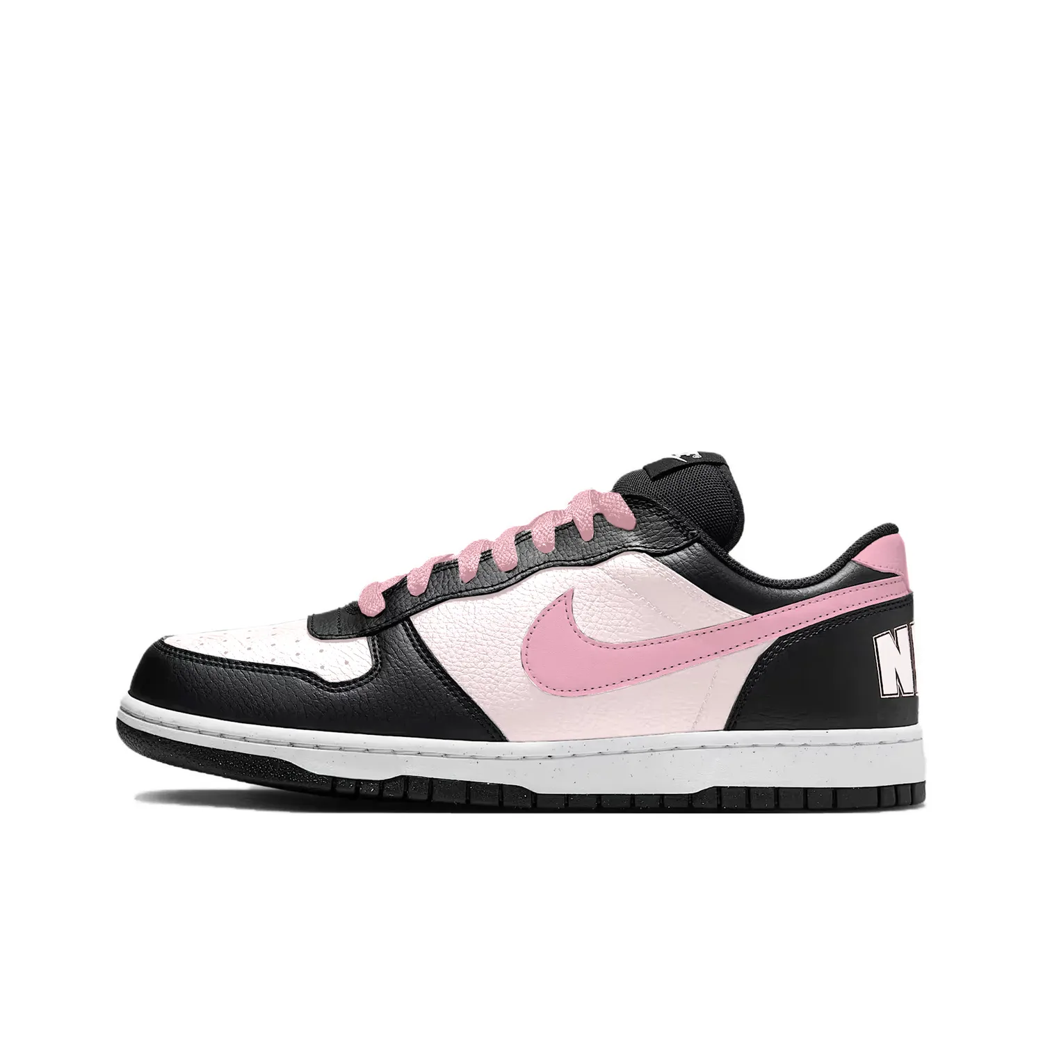 Nike Big Lunar Post, Strawberry Berry Coverage Low top Skateboard Shoes, мужские, черный и розовый