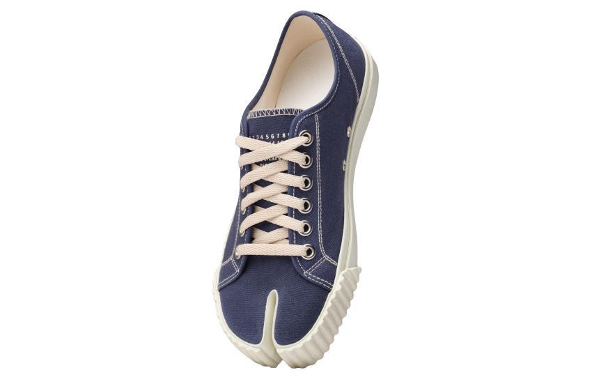 Кроссовки Tabi из холста Maison Margiela, синие