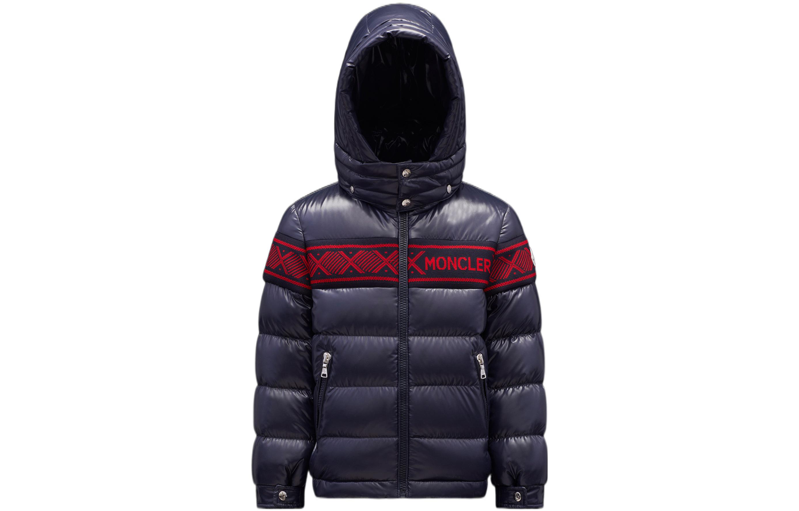 

Детский пуховик Moncler, темно-синий