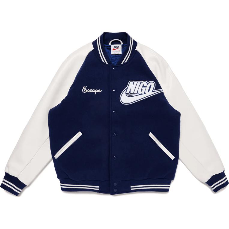 

X Nigo Nrg Varsity Jacket Nike, синий/белый
