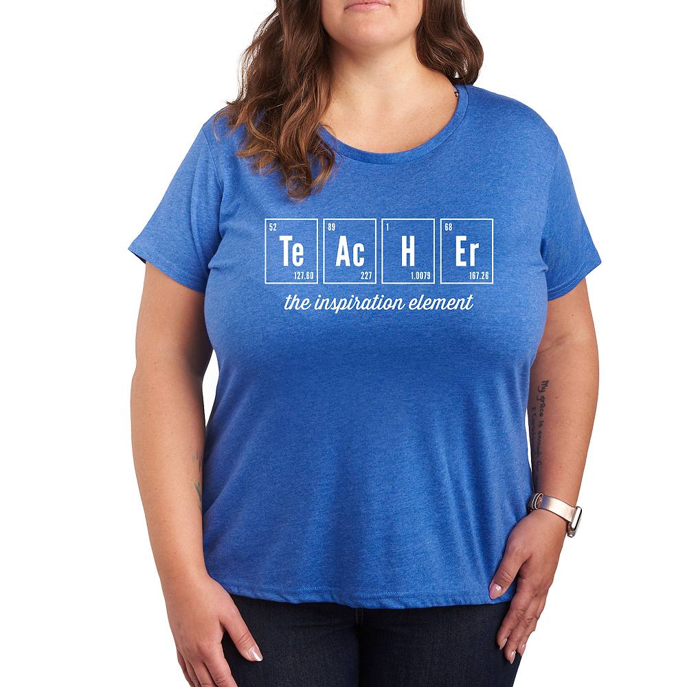 

Футболка с рисунком Plus Teacher Element Licensed Character, цвет Heather Royal Blue