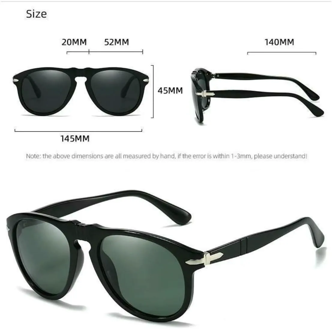 

Женские поляризованные солнцезащитные очки, мужские стильные очки для занятий спортом на открытом воздухе и вождения с защитой от УФ-излучения DMMWCX, Green